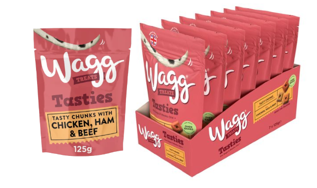 Wagg Tasty Chunks Dog Treats Full Case Deal 7 Bags